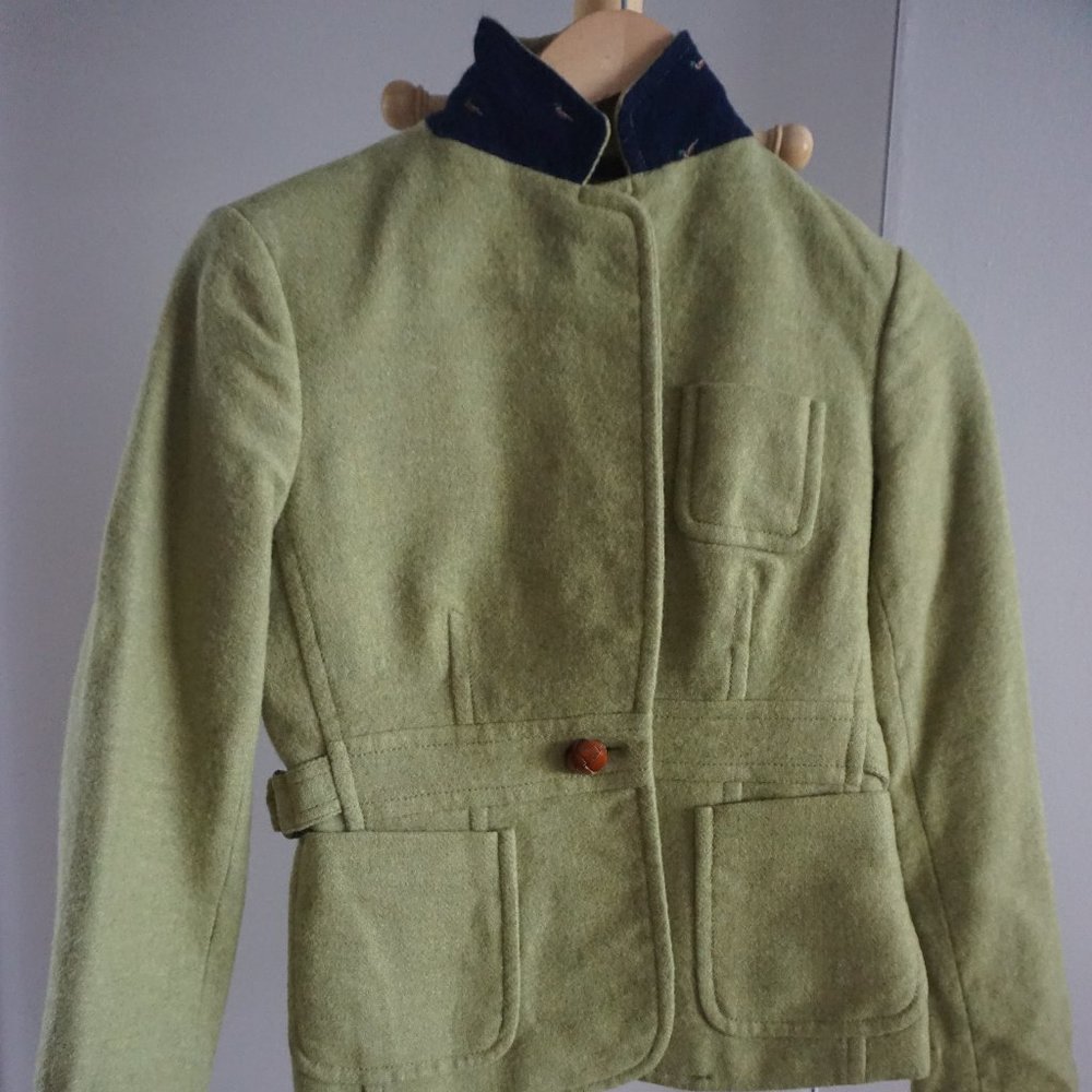 J Crew Woolen Jacket with embroidered details